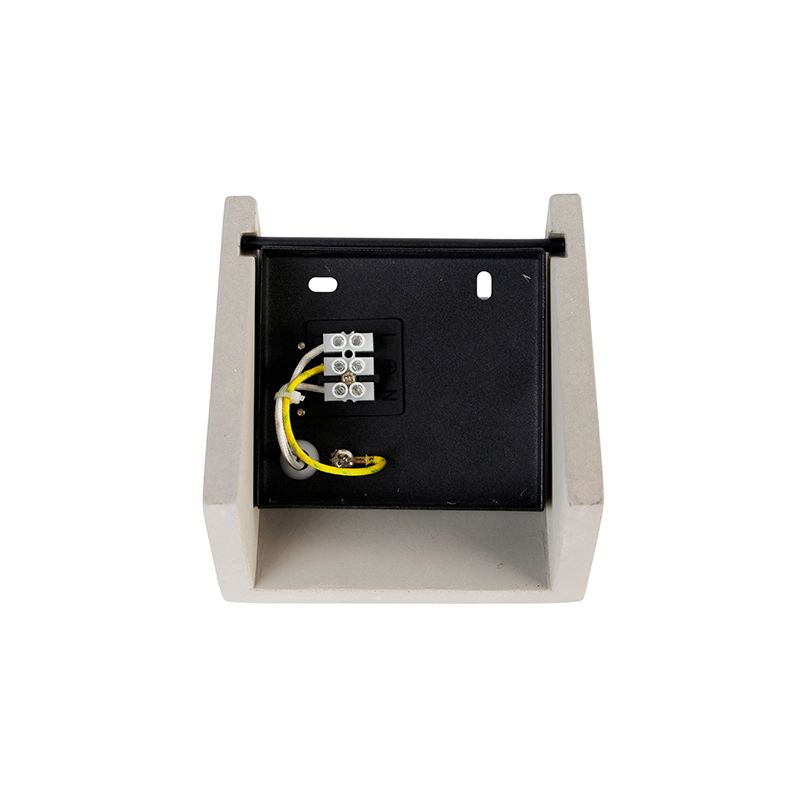 Industriële wandlamp beton met lichteffect - Meave