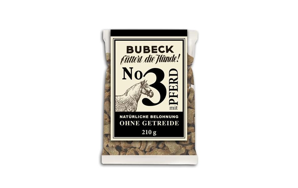 Hundekuchen No. 3 mit Pferd, 210 gGetreidefreier Hundekuchen mit Pferd
