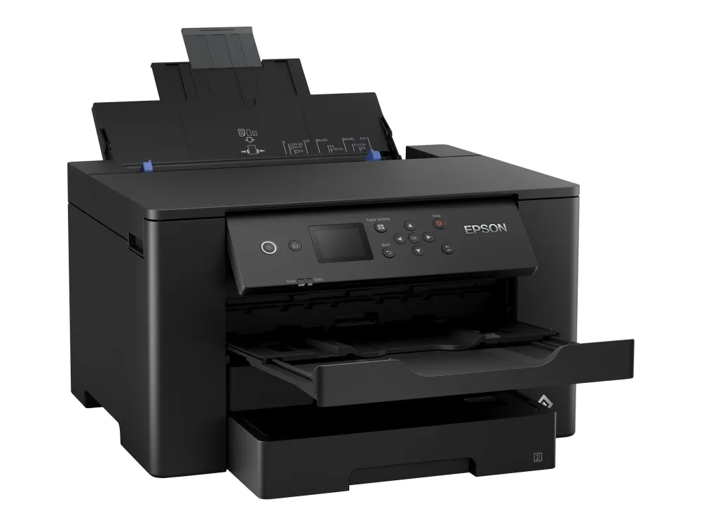 Epson WorkForce WF-7310DTW - Printer - farve - Duplex - blækprinter - A3 - 4800 x 2400 dpi - op til 25 spm (mono) / op til 12 spm (farve) - kapacitet: 500 ark - USB 2.0, LAN, Wi-Fi(n)