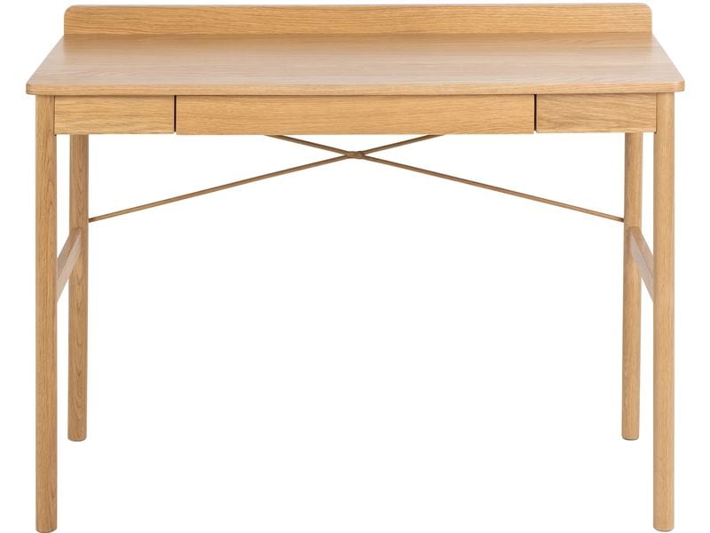 AC Design Tisch Paul, Eiche Schreibtisch mit Stauraum im skandinavischen Stil