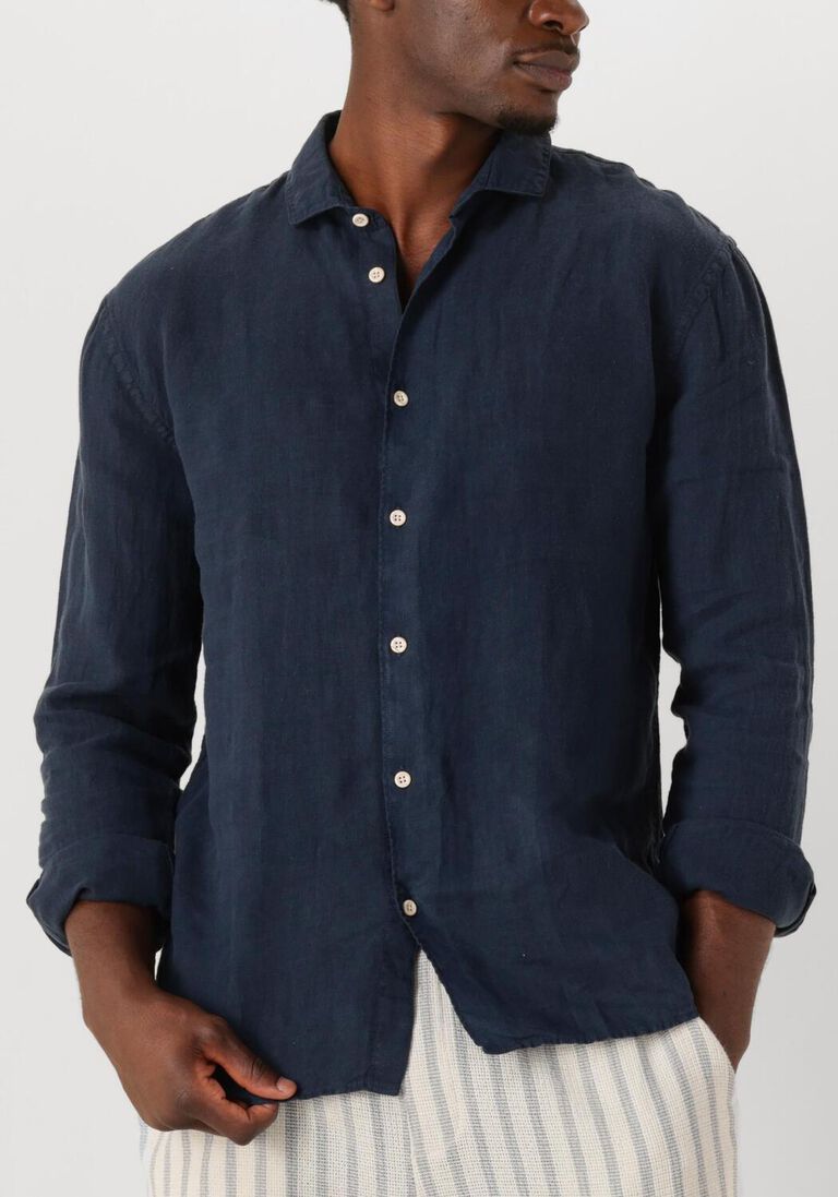 donkerblauwe the goodpeople casual overhemd soho