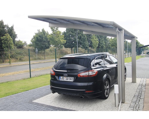 KRB Skiatsu enkele carport met hitte-, UV- en hagelbescherming, 270x500 cm, urban grey