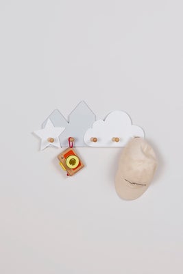 Cloudberry Castle Clouds & Stars Krokbrett, Gray