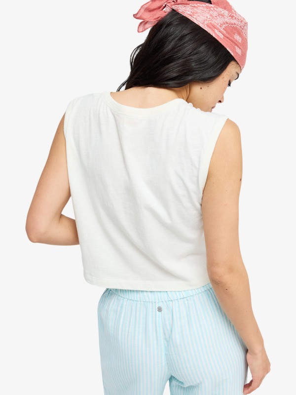 Salt Blocks Muscle T-shirt sans manches Blanc Femme