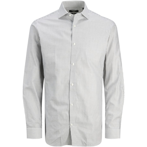 Jack & Jones - 12248867 JPRBLAPARKER STRIPE SHIRT L/S COMFORT CHOCLATE TORTE Marrón