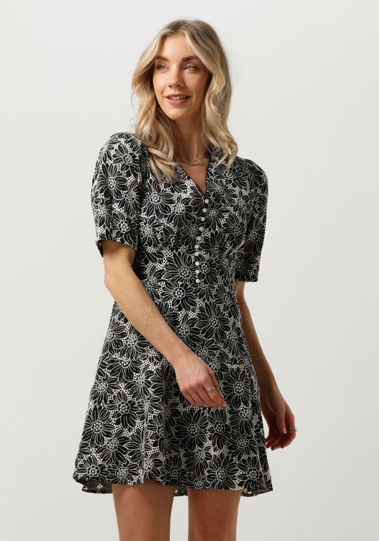 SUNCOO zwarte suncoo mini jurk cindy