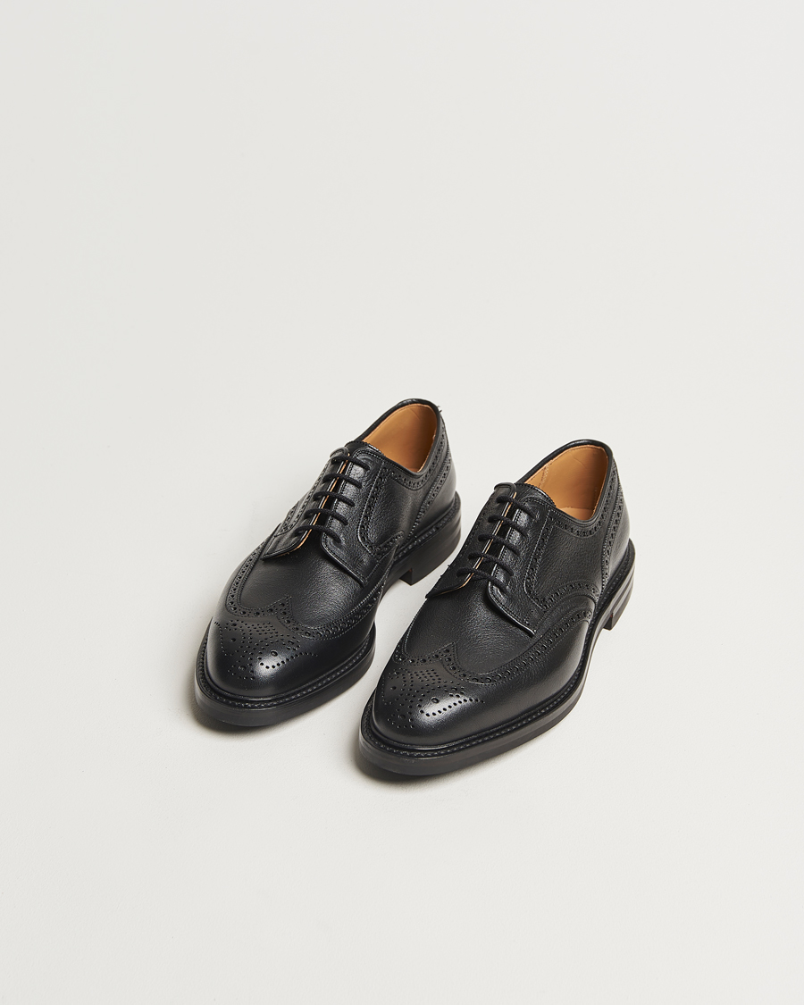 Crockett & Jones Pembroke Milled Grain Dainite Black