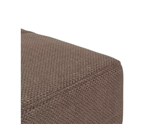 Canapé-lit à 2 places avec deux oreillers taupe tissu