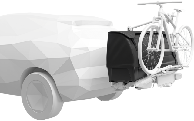 Thule Onto 2 Heckbox / Ladungsträger für Fahrradträger EasyFold 3 Volumen 300 Liter