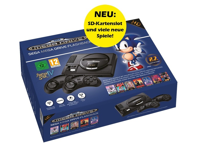 SEGA MegaDrive Flashback HD Versie 2019 Retro