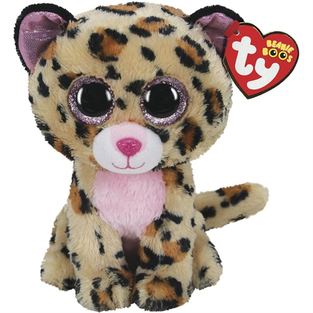Beanie Boos Livvie - Brown/Pink Leopard Med