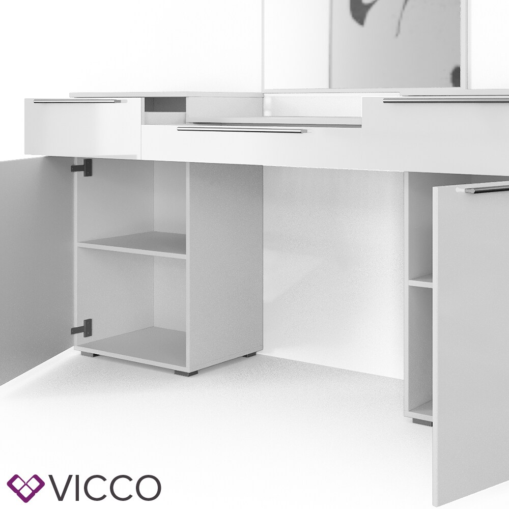 Vicco Schminktisch Lilli Frisiertisch Kommode Frisierkommode Spiegel Weiß