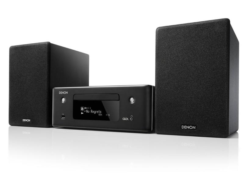 Denon Micro-HiFi Anlage CEOL N10 Schwarz HiFi Kompaktanlage mit Netzwerk- und CD-Player