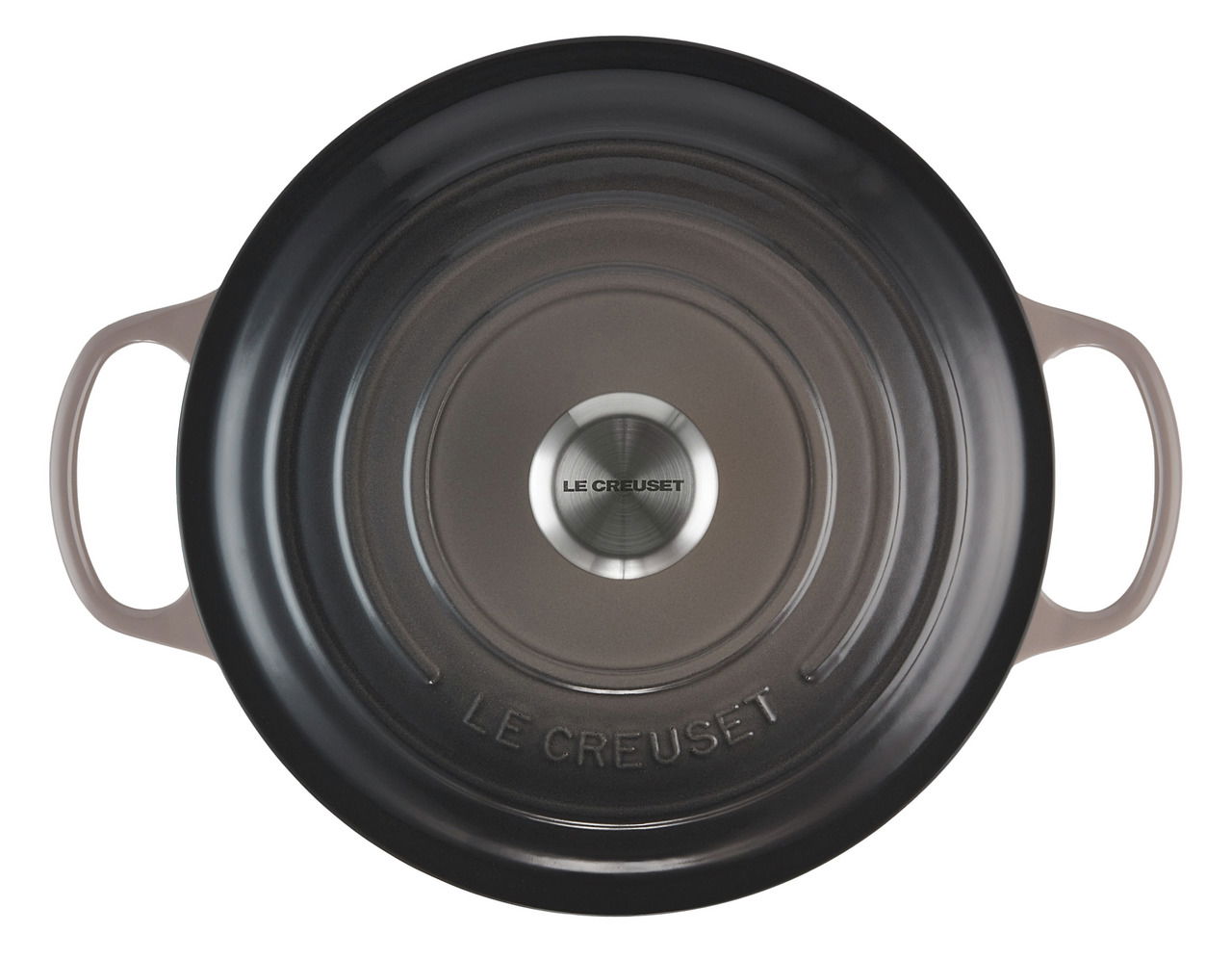 LE CREUSET Bräter Rund 26cm Flint SIGNATURE