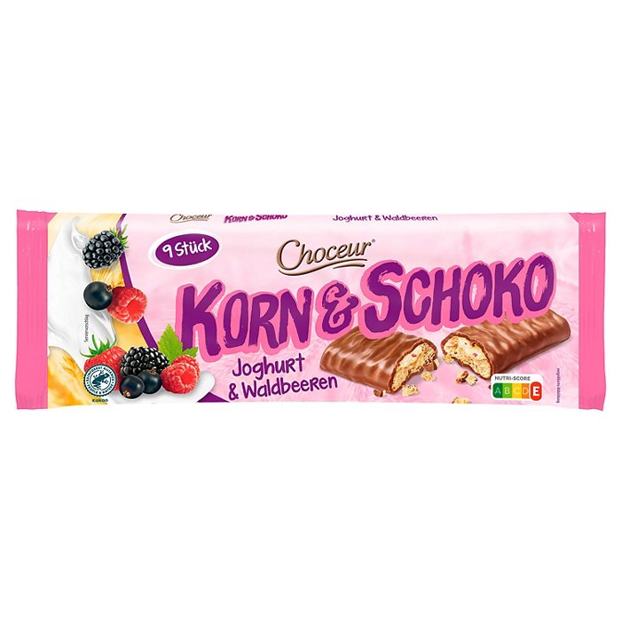 CHOCEUR Korn & Schoko 166,5 g, Joghurt-Waldfrucht