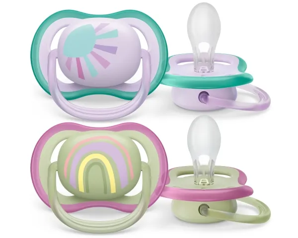 Philips AVENT ultra air SCF085/59 sut, Klassisk babysut, Ortodontisk, Silikone, Dreng/Pige, Tåler opvaskemaskine
