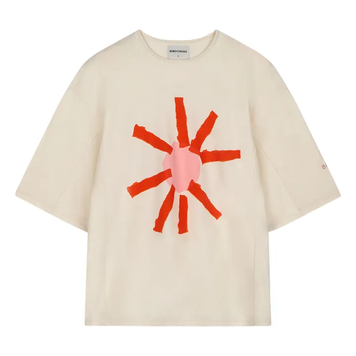 Bobo Choses T-shirt Oversize Sun Coton Bio - Collection Femme  | Ecru