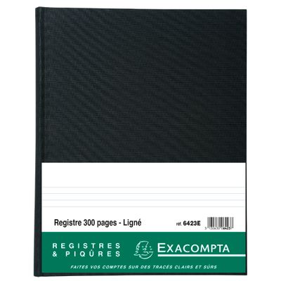 Exacompta - Registre ligné folioté - 32 x 25 cm - 300 pages