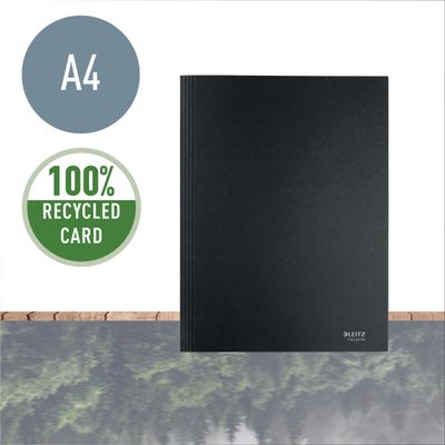 Leitz Re:cycle - Chemise à 3 rabats sans élastique - A4 - noir