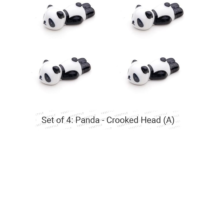 Koringa - Panda/Kat Eetstokjeshouder (Set)