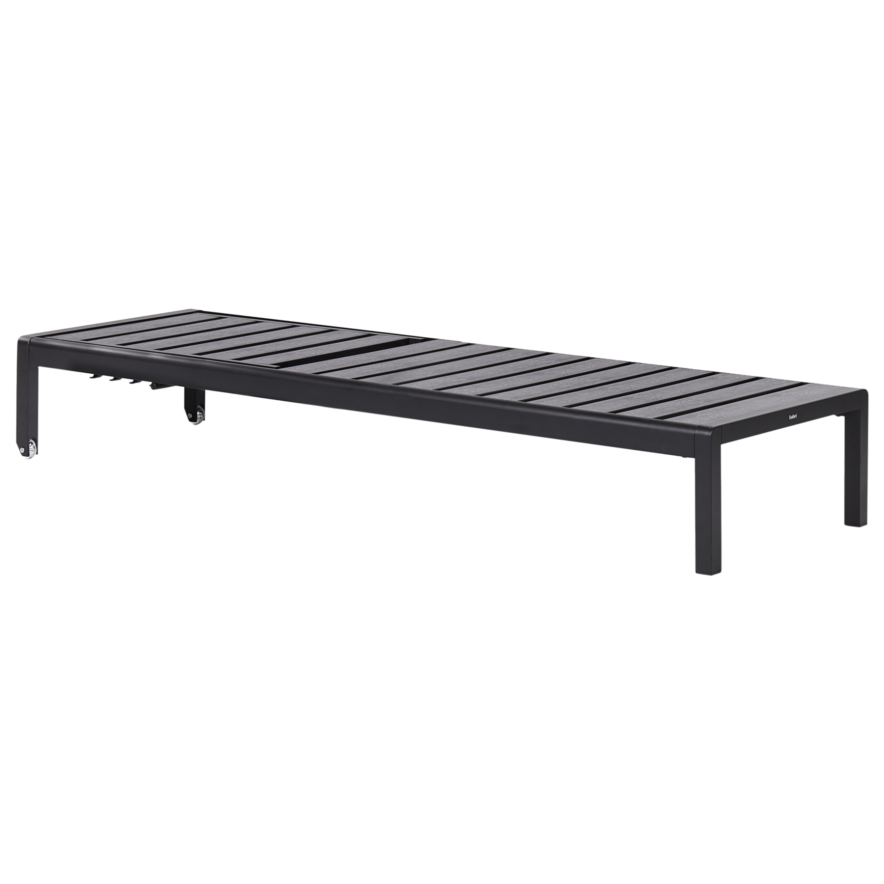 Beliani - NARDO  - Ligstoel - Zwart - Aluminium