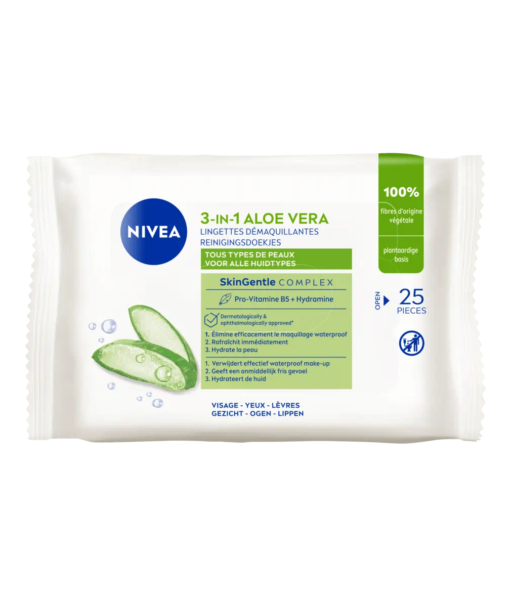 LINGETTES DÉMAQUILLANTES ALOE VERA