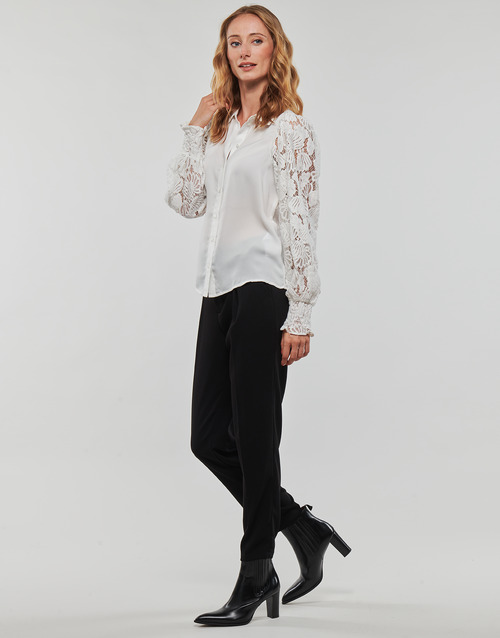 Vero Moda - VMCABENA L/S SHIRT WVN BTQ - Blanc