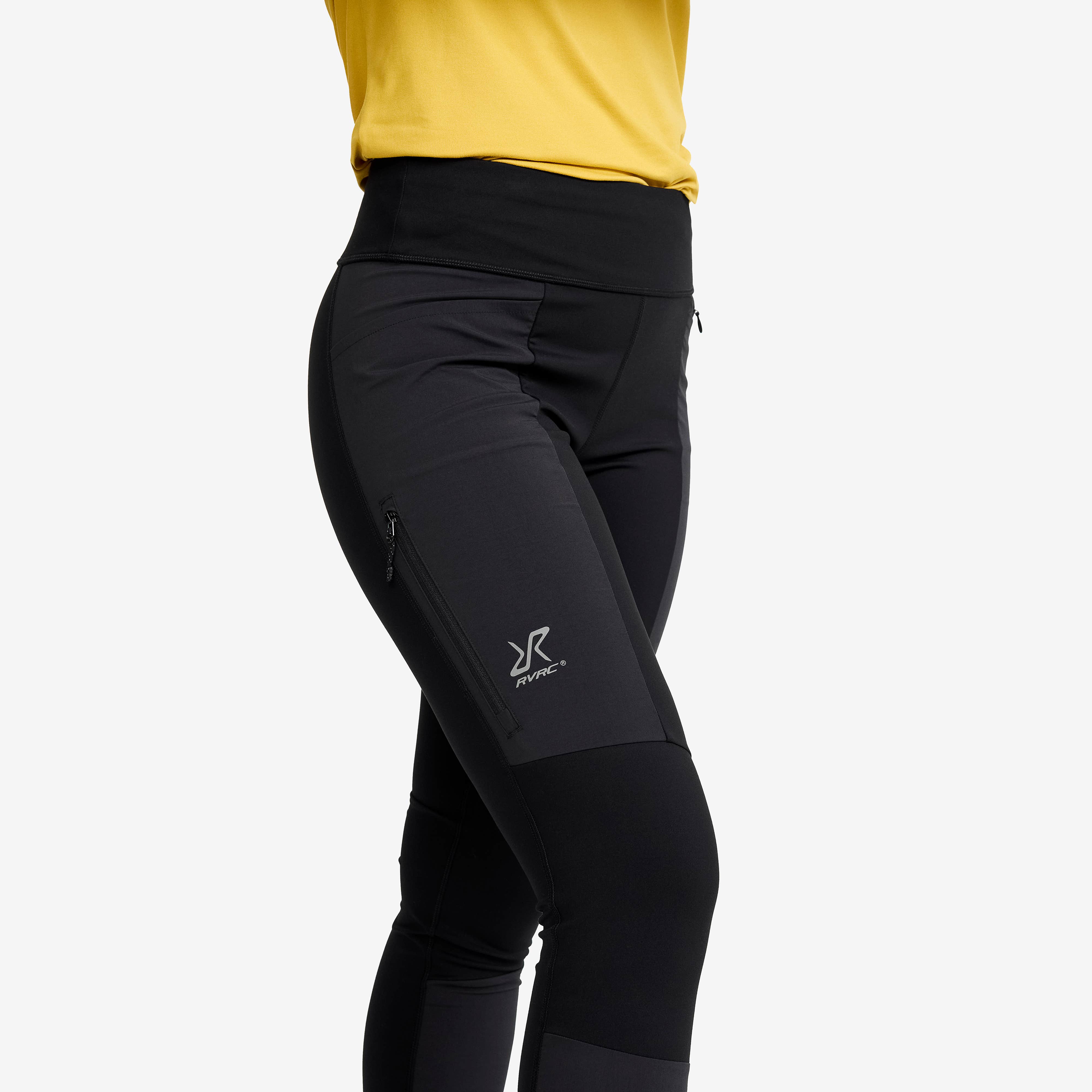 Cliff Pocket Wind Leggings Dame Black