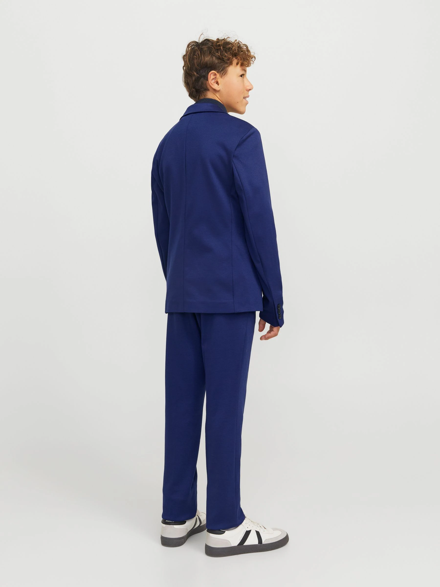 JACK & JONES JUNIOR blauw jersey pak met Broeken en Jack Set