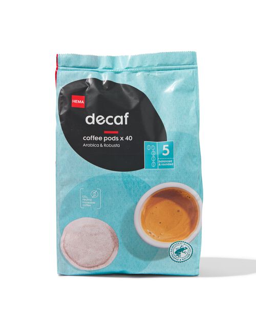 40 dosettes de café décaféiné