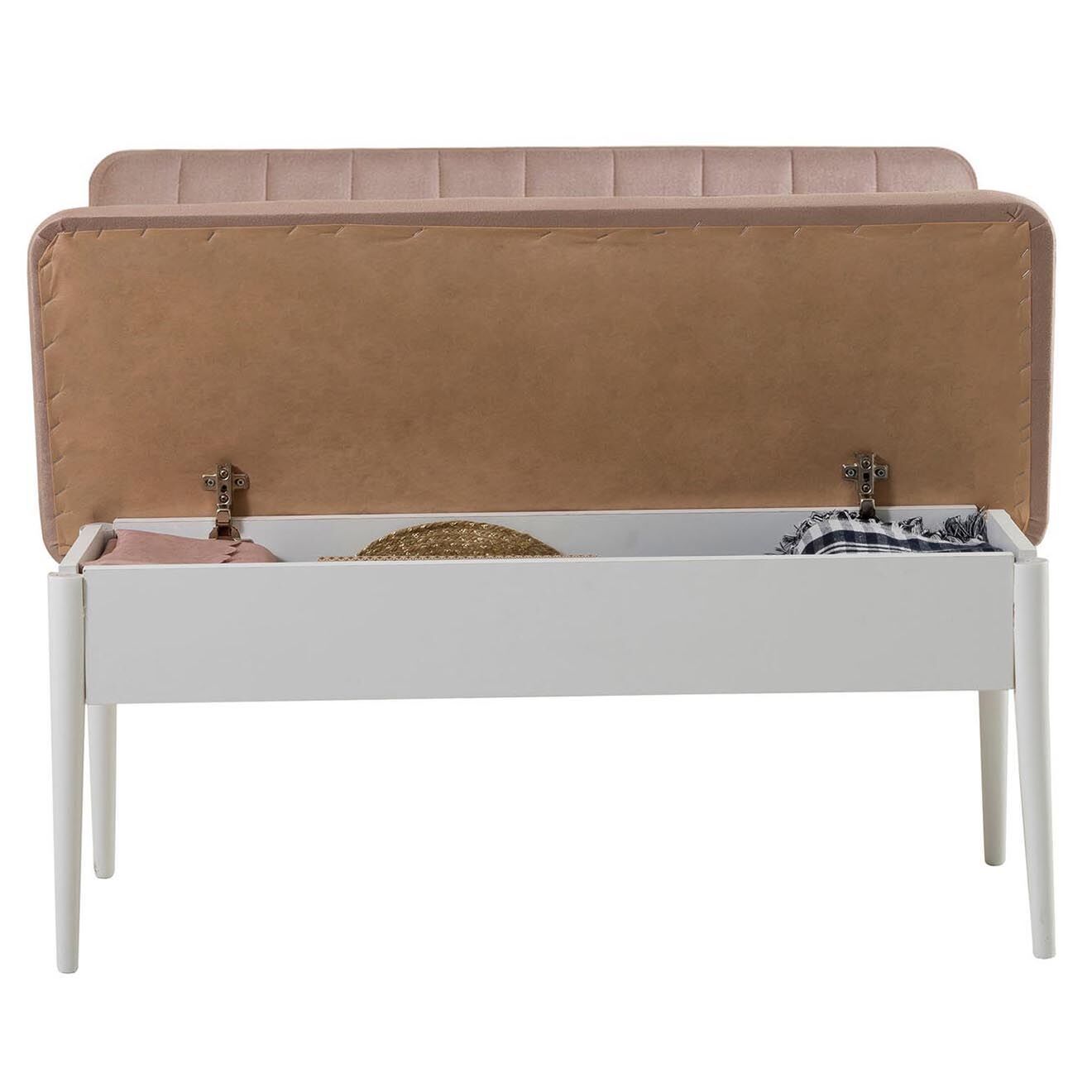 Homitis Ensemble Table + 2 Chaises + 2 Bancs Vina blanc/gris