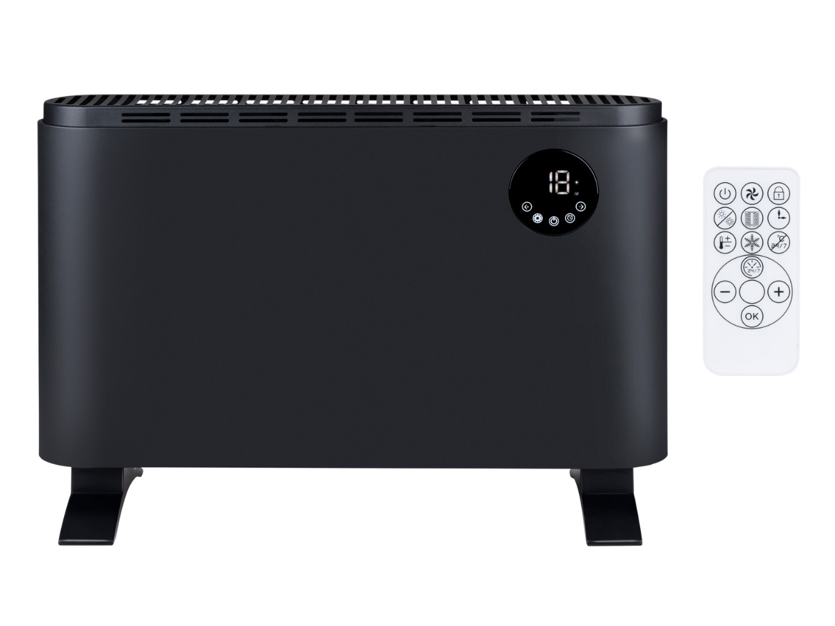 Alpina 2000 watt digitale convectorkachel - Black