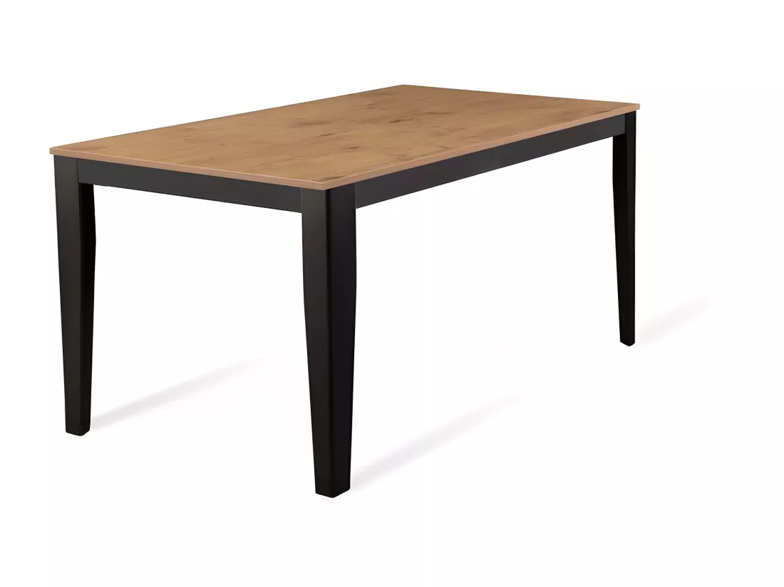 Big Table extensible (130/290 x 80 cm) en Mélamine Noir