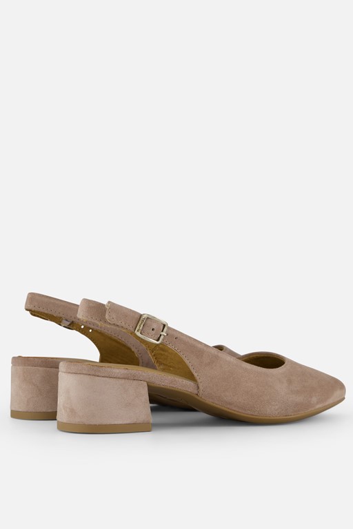Tamaris Slingback Pumps taupe Leer