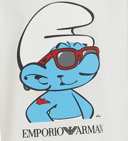 Emporio Armani T-shirt - Hvid m. Sm?lf
