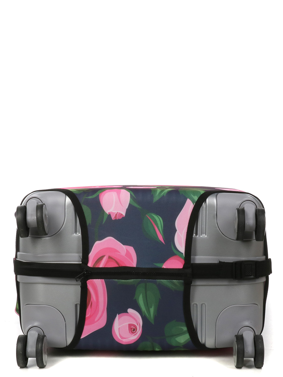 Housse de valise Periea Purple with Pink Roses M