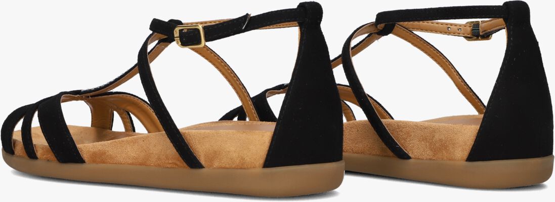 zwarte unisa sandalen casano