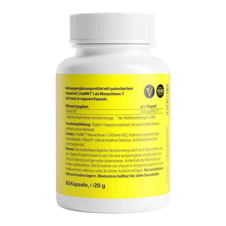 Vitamin K2 500 µg Kapseln Zeinpharma, 60 St
