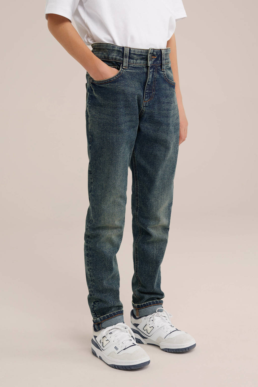 WE Fashion slim fit jeans vintage blue