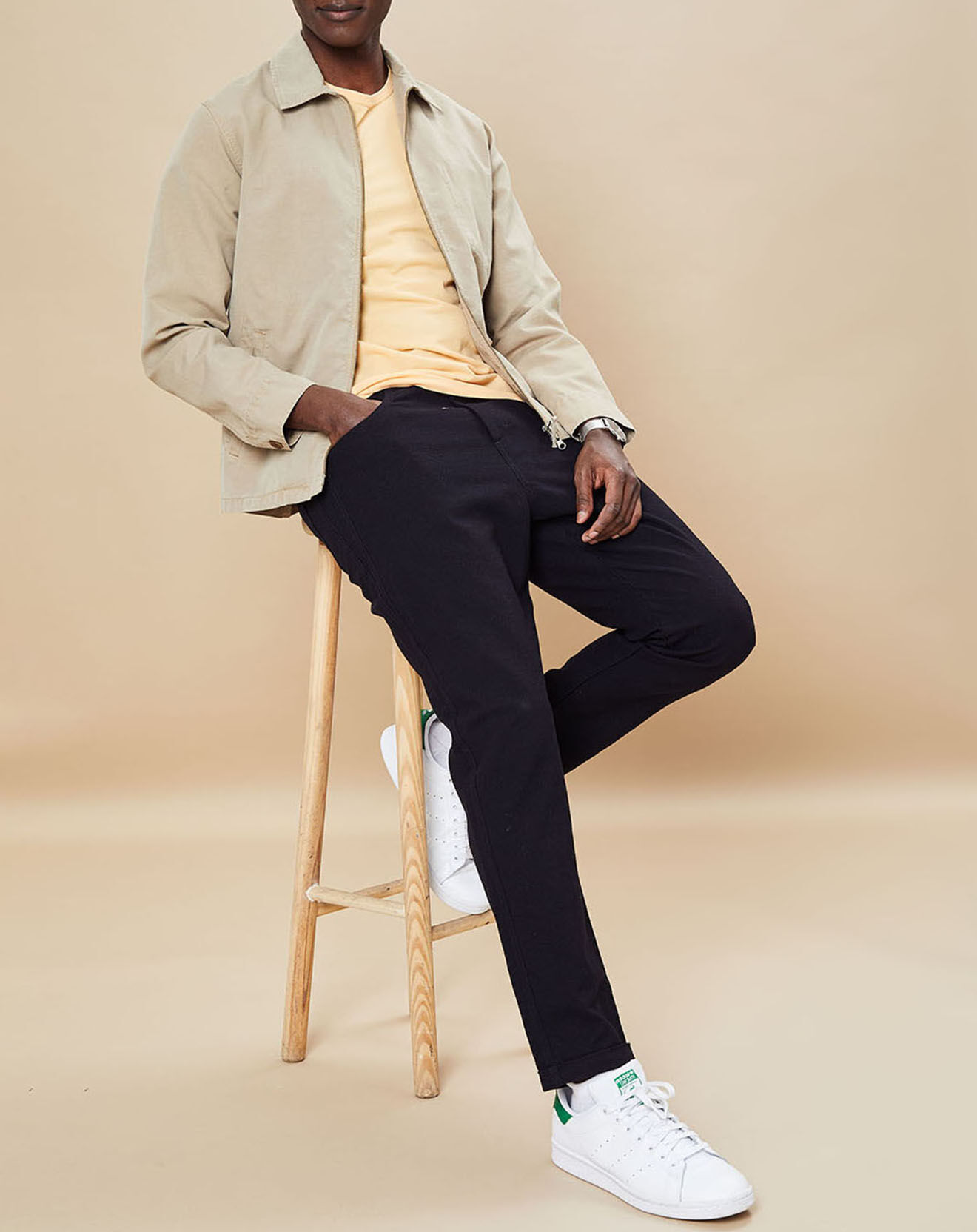 Hartford Blouson en Coton & Lin Downtown beige foncé