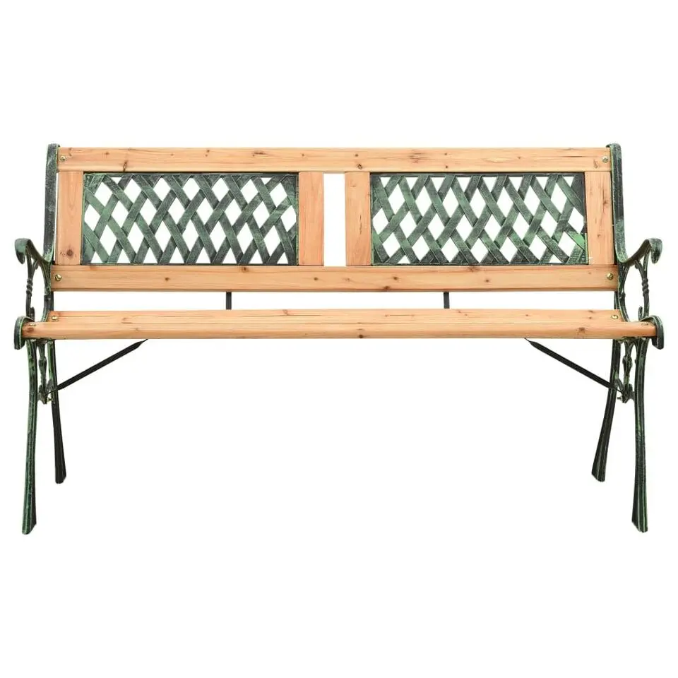 vidaXL - Tuinbank - Groen - Chinees vurenhout - 122 cm
