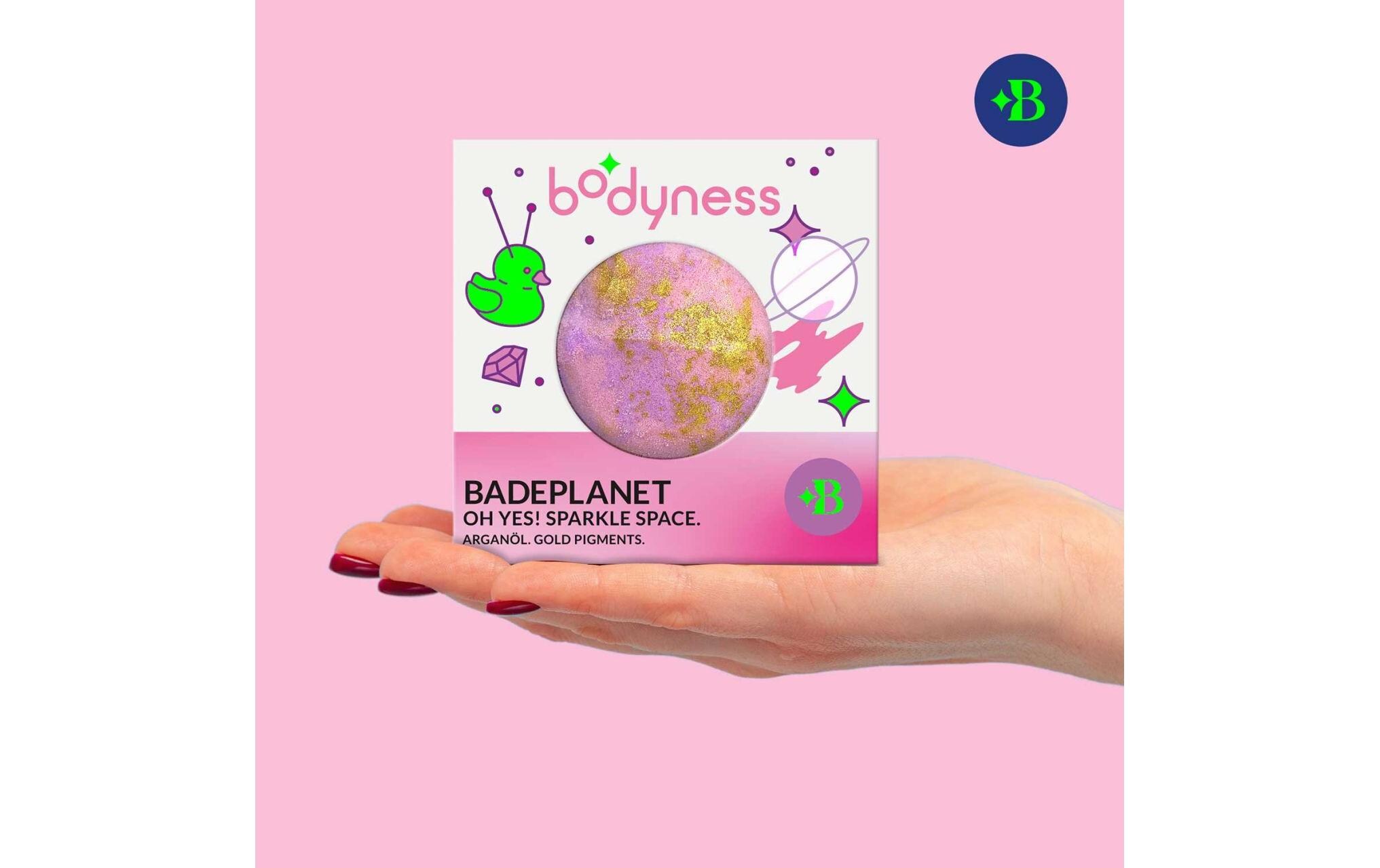 Bodyness Bade Planet 1 Stück, assortiertBadebombe sorgt für ein luxuriöses Badeerlebnis