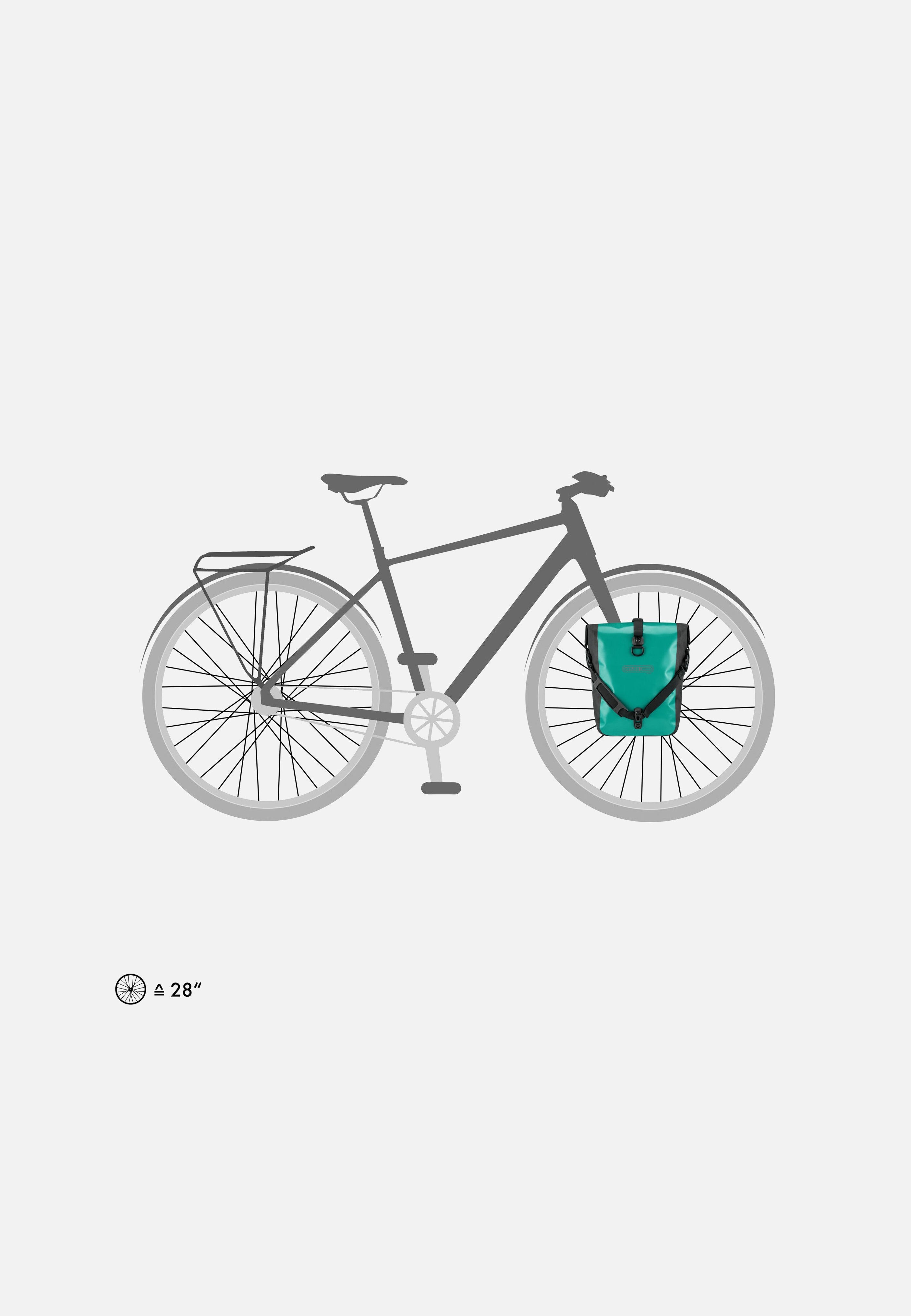 Sport-Roller Free QL2.1 LagoonbBlack - Fahrradtasche