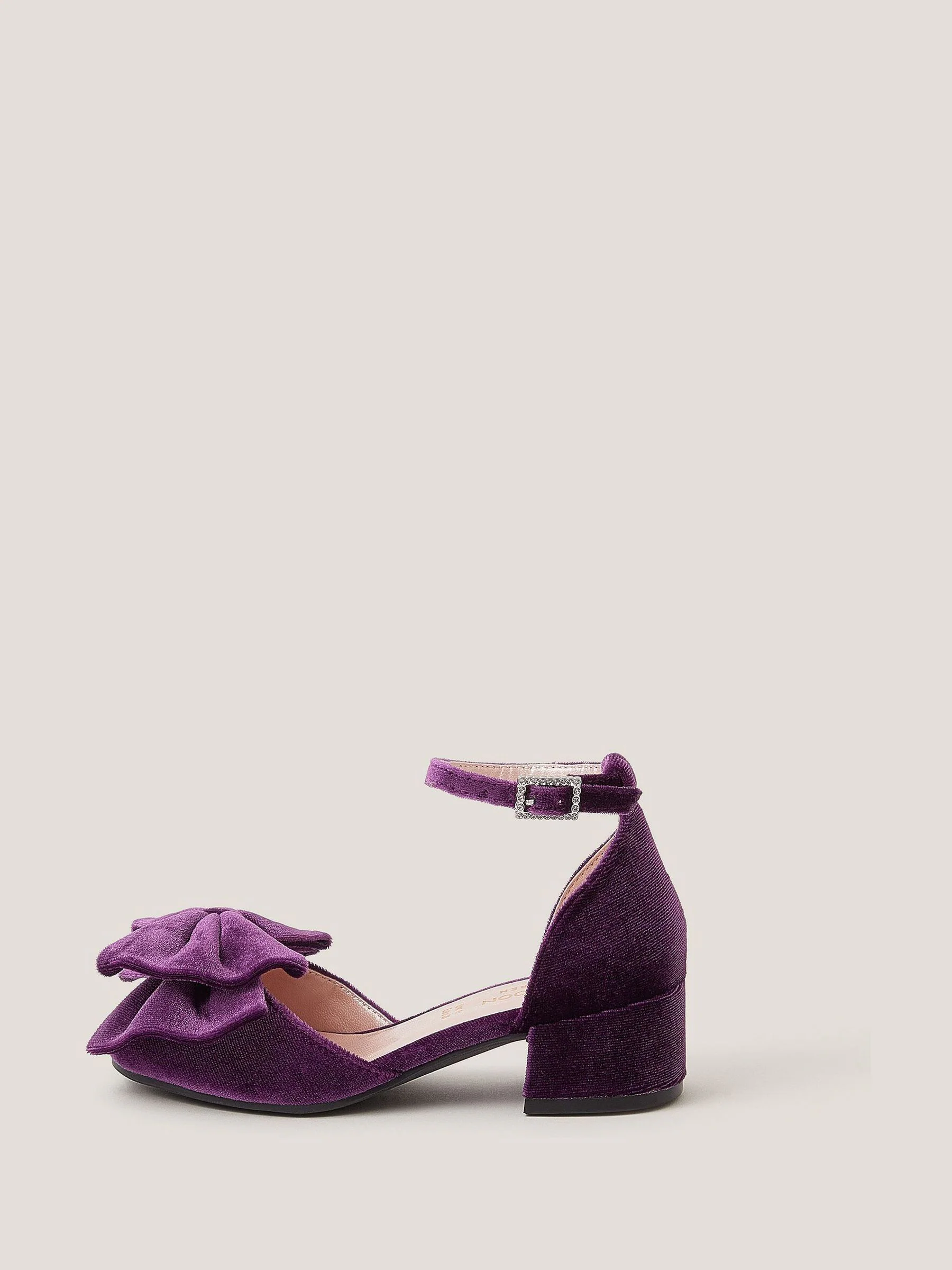 Monsoon Velvet Bow Two-Part Heels