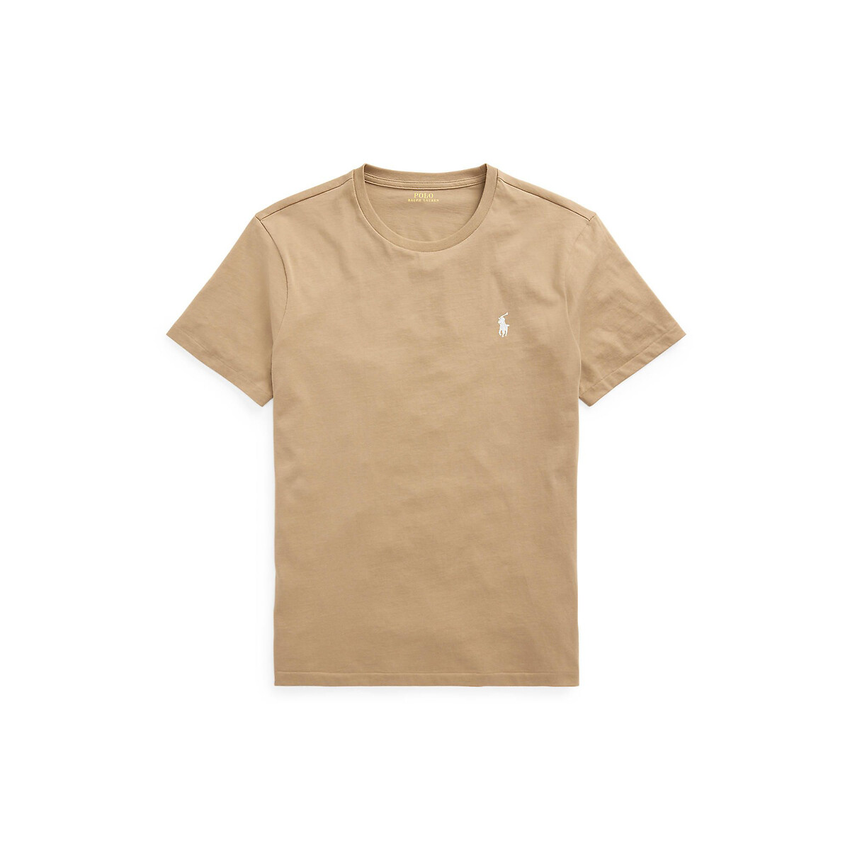 POLO RALPH LAUREN<br>Camiseta de gola redonda, malha de algodão