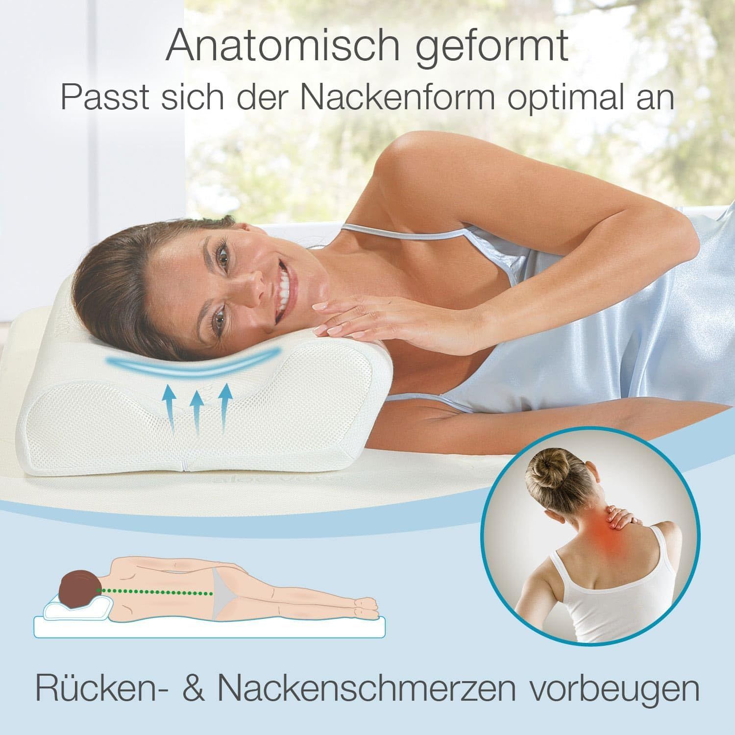 2x Bestschlaf Seitenschläfer-Kopfkissen