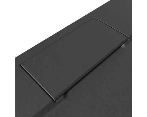 BREUER Lite-Line Express Q72 douchebak 90 x 140 x 2,6 cm antraciet mat 1417071000186