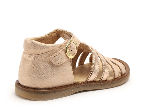 Babybotte nu pieds enfant tourbillon or