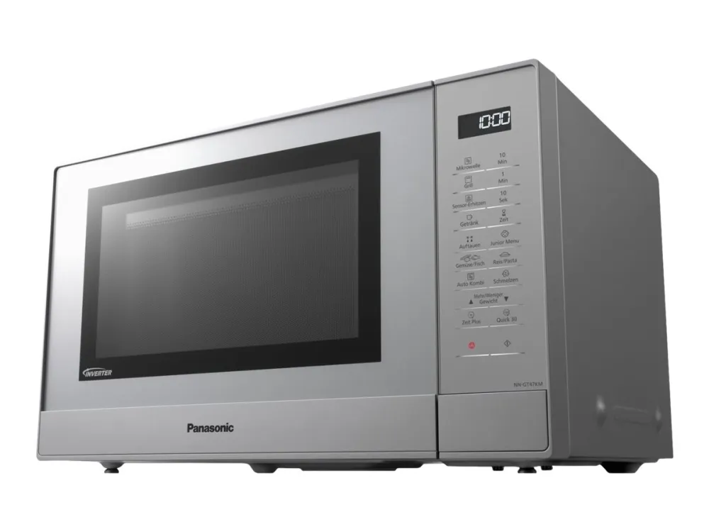 Panasonic NN-GT47KMGPG - Mikrobølgeovn med grill - 31 liter - 1000 W - sølv