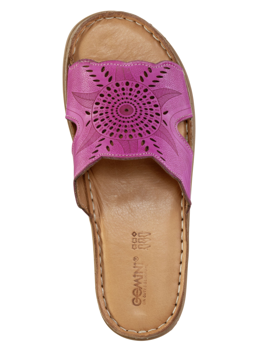 Gemini Pantolette aus Nappaleder mit Perforation